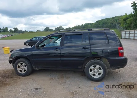 2007 Toyota Highlander z USA, uszkodzony, nr VIN JTEGD21A970160874